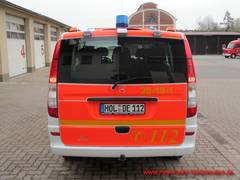 Am Heck sind eine Rückfahrkamera mit Tonübertragung und LED-Arbeitsscheinwerfer für ein sicheres Wassern des Rettungsbootes verbaut